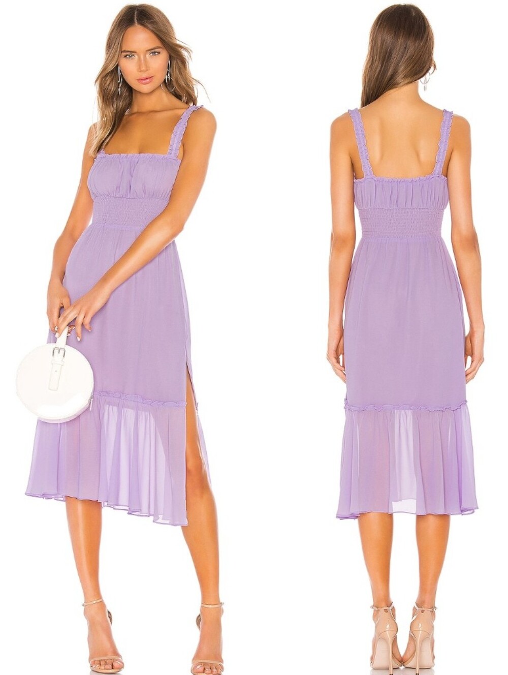 Lovers and Friends Arden Midi Dress Lilac